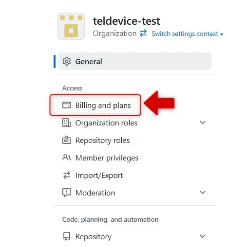 BillingAndPlans選択画面