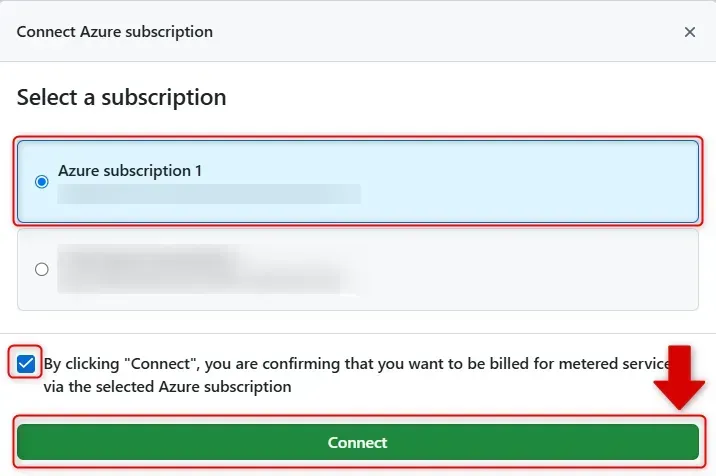 SelectSubscrpition画面